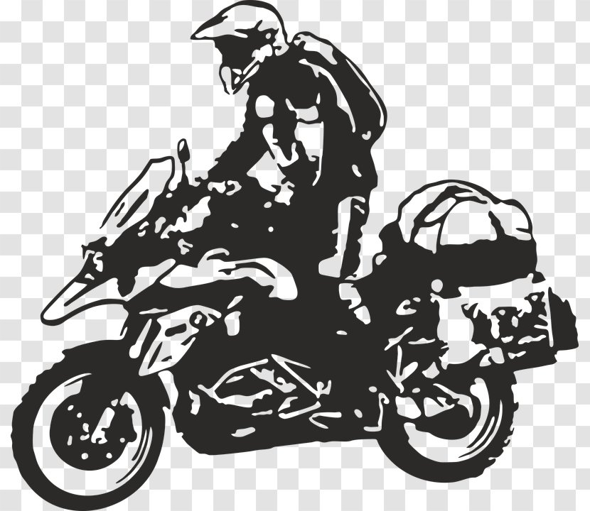 Car Motorcycle Helmets Enduro - Monochrome Transparent PNG