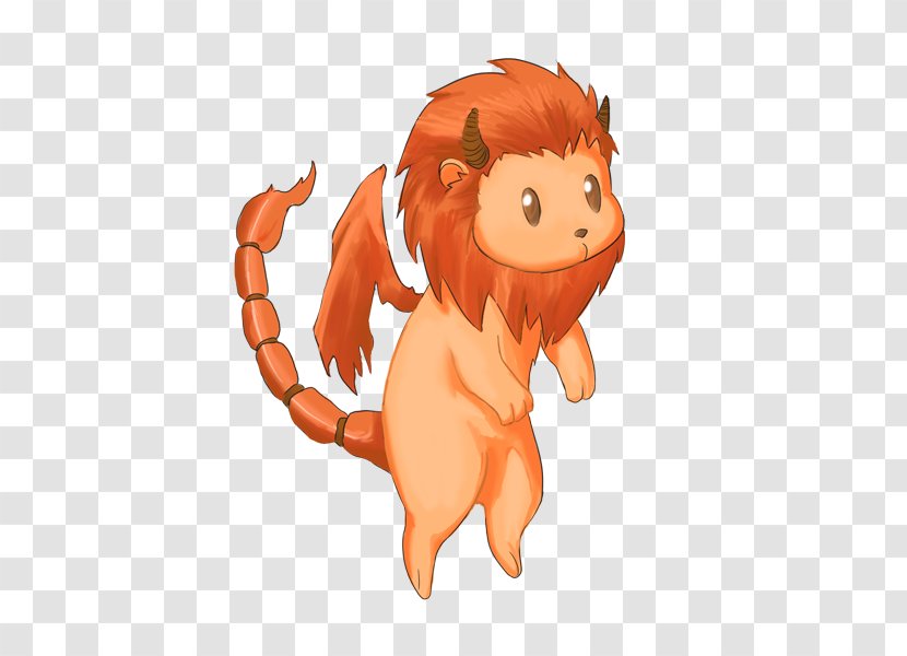 Lion Manticore Puppy Drawing Clip Art - Silhouette Transparent PNG