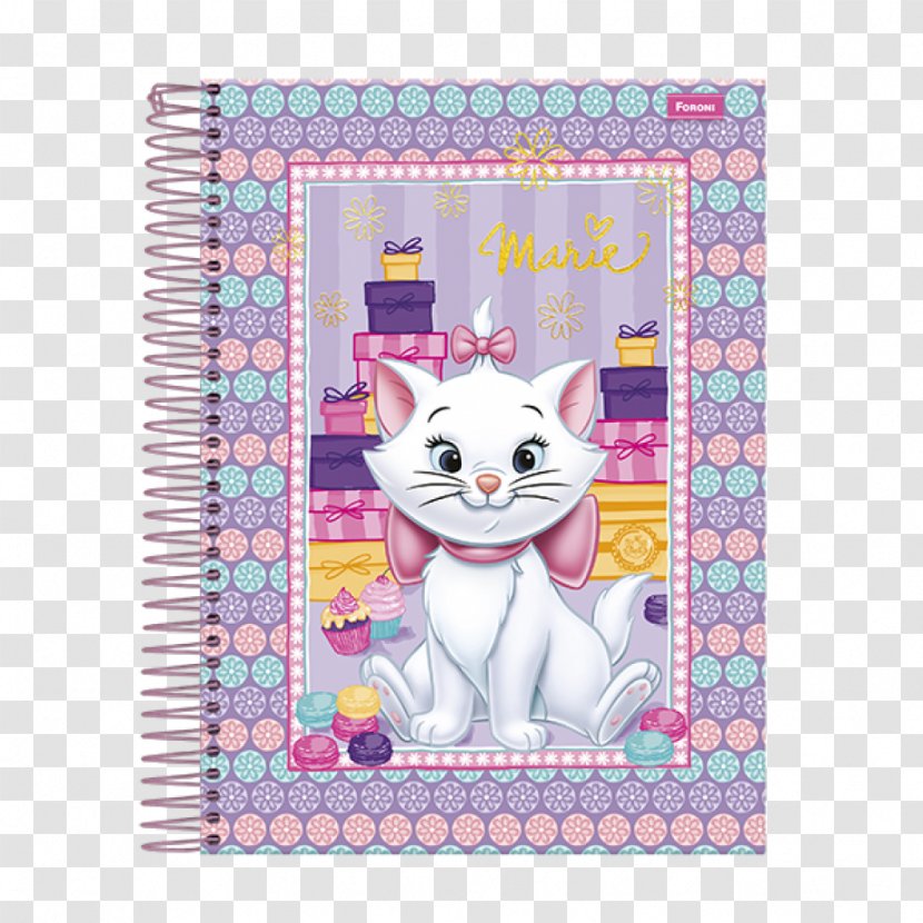 Notebook Marie Cat School Supplies Diary Transparent PNG