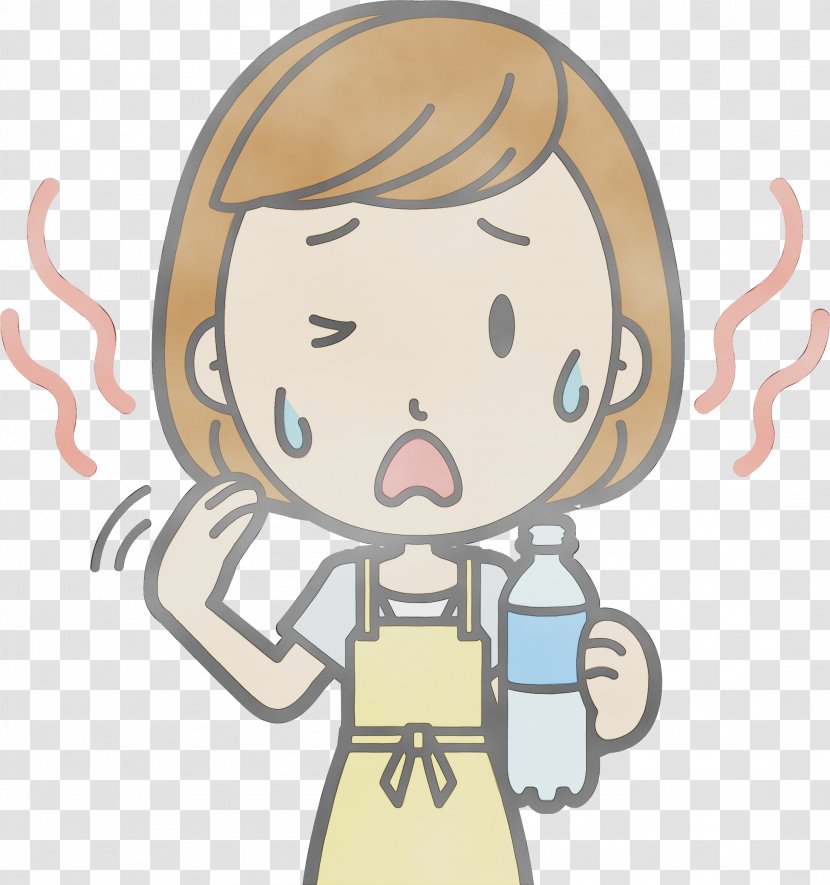 Watercolor Cartoon - Paint - Pleased Finger Transparent PNG