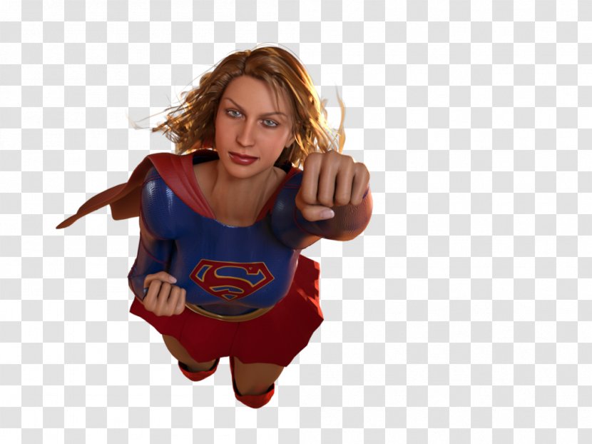 Melissa Benoist Supergirl Clark Kent Superwoman - Watercolor - Transparent Transparent PNG