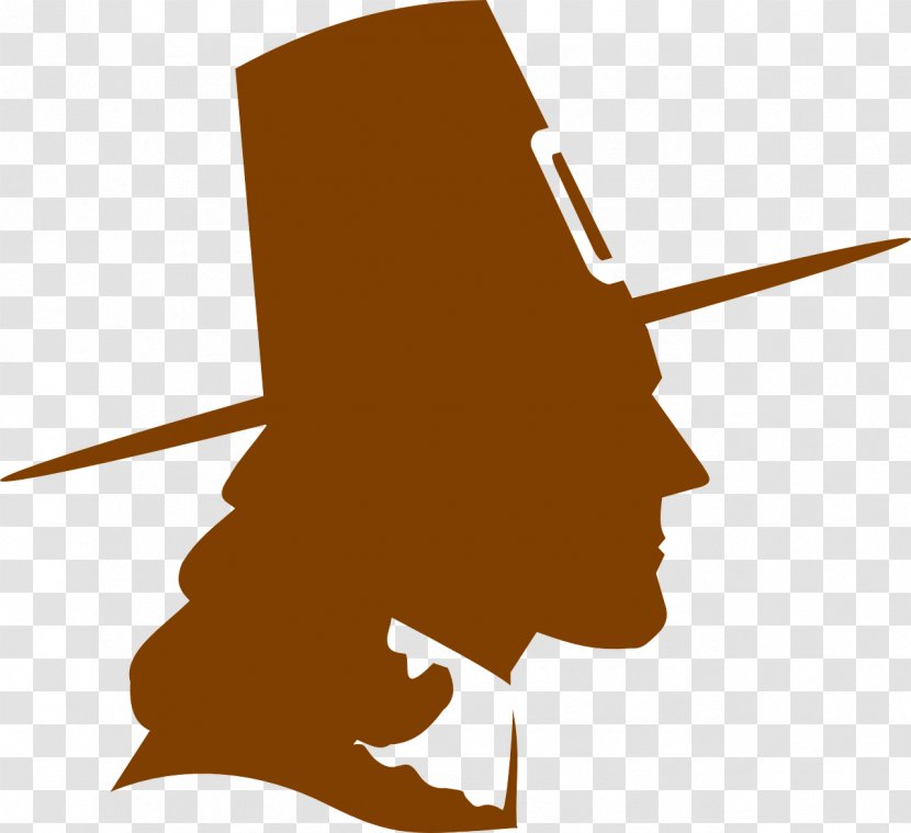 Pilgrim's Hat Silhouette Clip Art - Fictional Character - Salute Transparent PNG