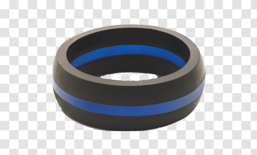 Wedding Ring Silicone QALO Blue - Meteorite Transparent PNG