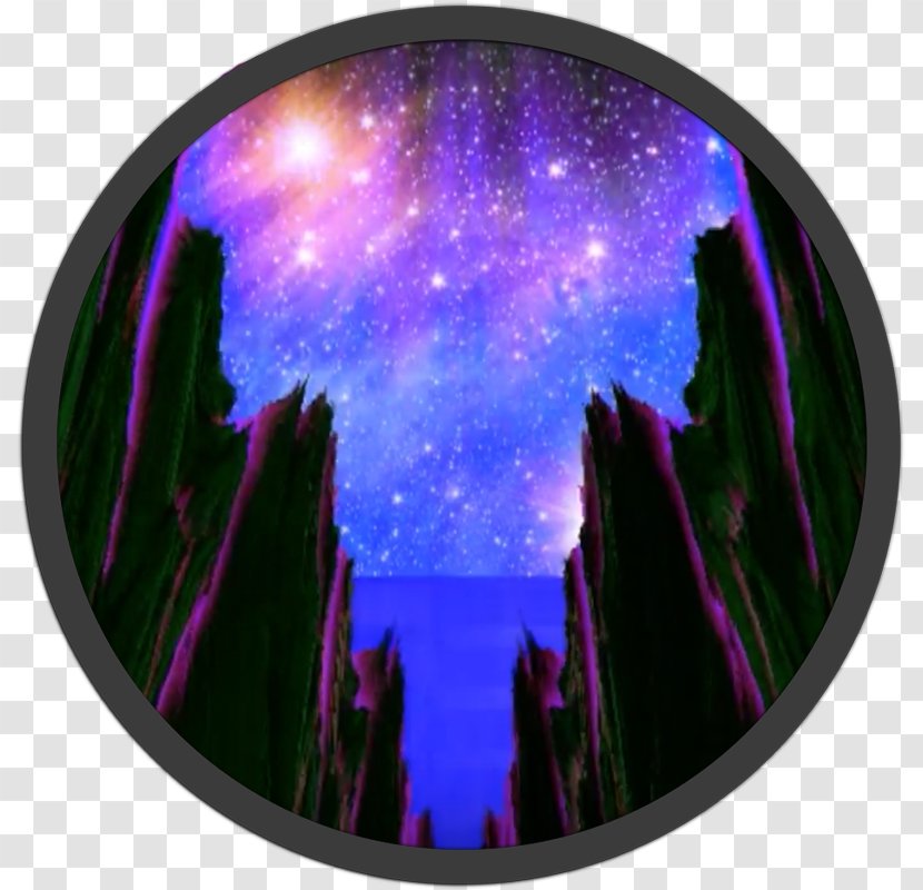 Purple Gas Nebula Cloud Plate Transparent PNG