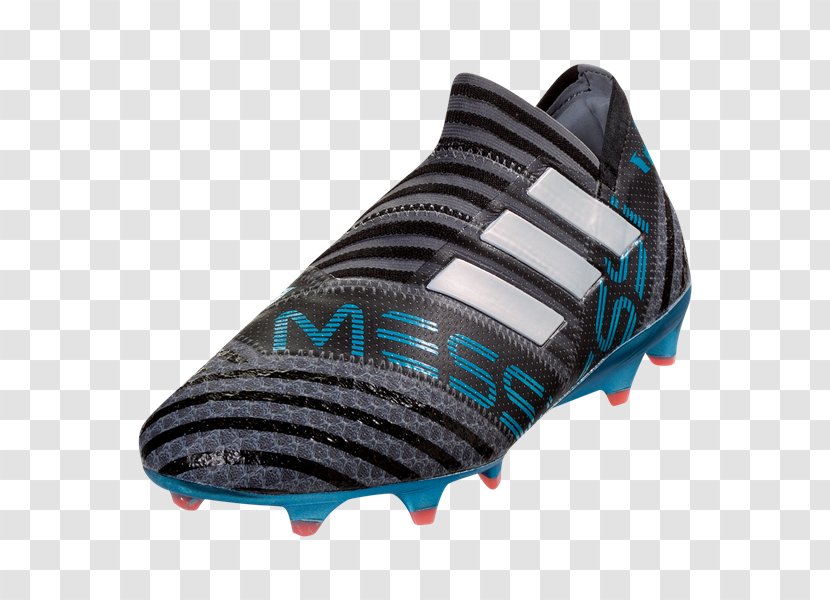 Adidas Nemeziz Messi 17+ 360 Agility FG Cleat Football Boot Shoe - Tennis - Black White Transparent PNG