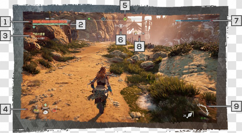 Horizon Zero Dawn Video Game Open World PlayStation 4 Transparent PNG