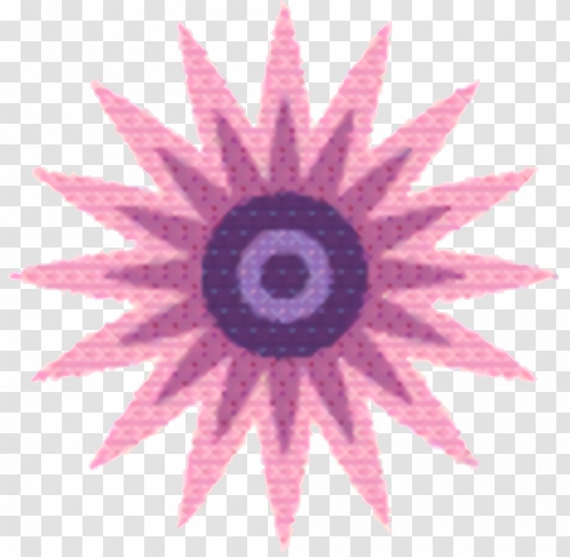 Pink Flower Cartoon - Clock - Logo Symmetry Transparent PNG