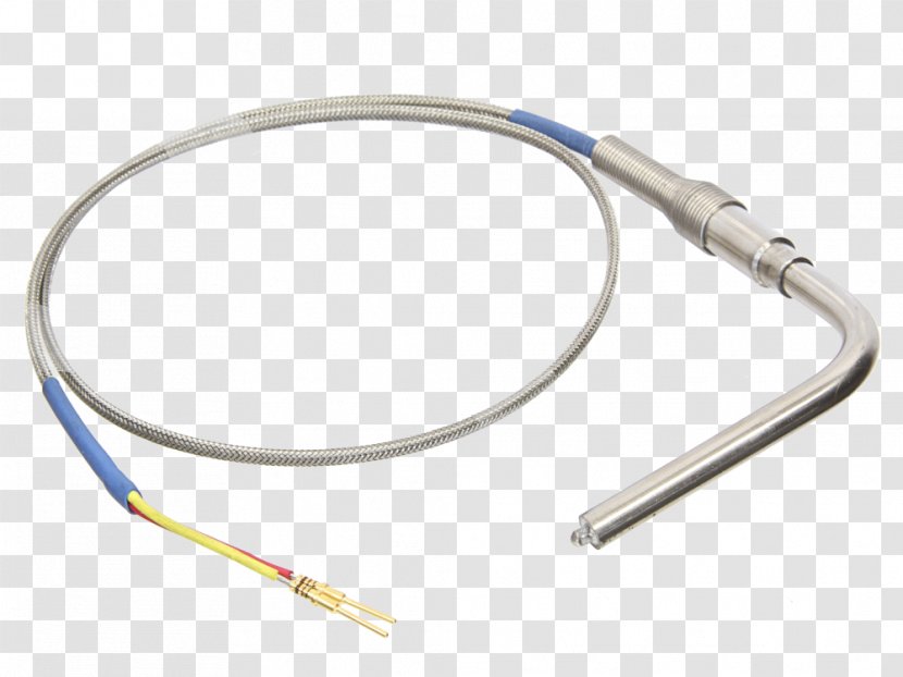 Thermocouple Sensor Coaxial Cable Exhaust Gas Temperature Gauge - Electrical Transparent PNG