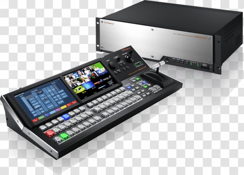 Roland V-1200HD Multi-Format Video Switcher Vision Mixer Audio Mixers Serial Digital Interface High-definition - Hdmi - Smpte 292m Transparent PNG