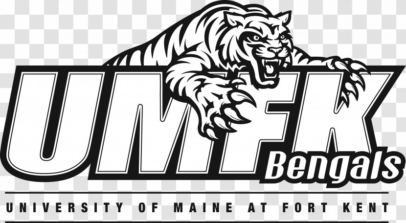 University Of Maine At Fort Kent Bengals Men's Basketball Drive Logo - Fictional Character - Vector Transparent PNG