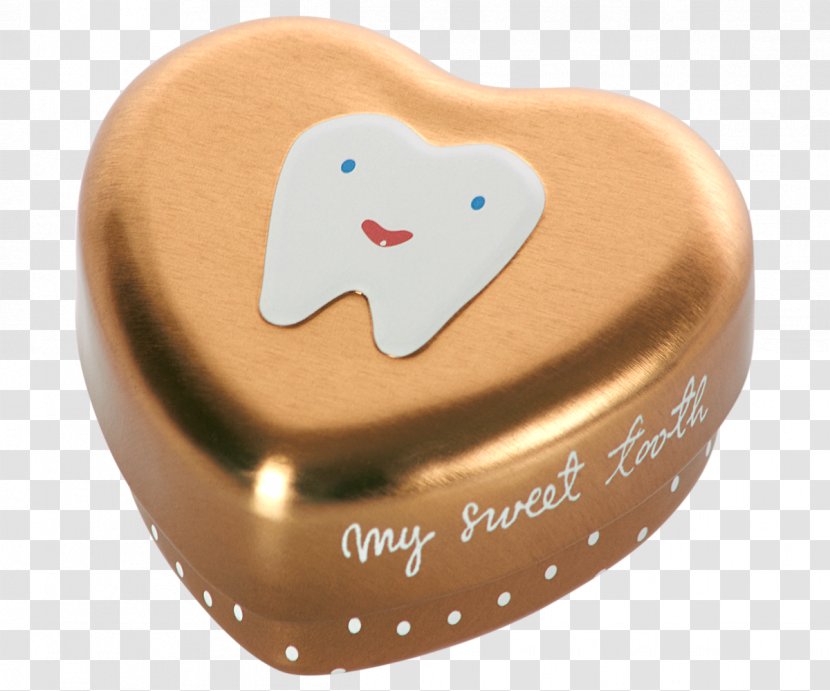 Tooth Fairy Maileg My Box Coral Small Heart Gold 16 8730 01 - Metal - Rabbit Transparent PNG