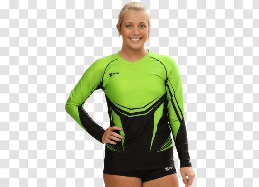 Jersey T-shirt Sleeve Uniform Volleyball - Neck - Tshirt Transparent PNG