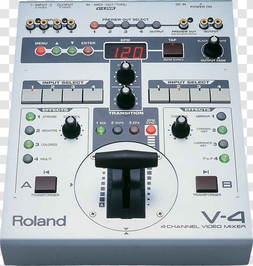 Vision Mixer Audio Mixers Video Roland V-4EX Serial Digital Interface - Disc Jockey - Vjing Transparent PNG