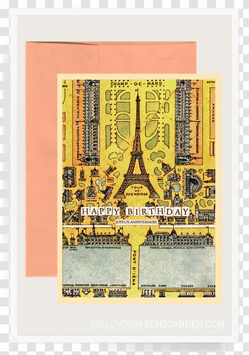 Eiffel Tower Ben's Garden Glass Font - Tray Transparent PNG