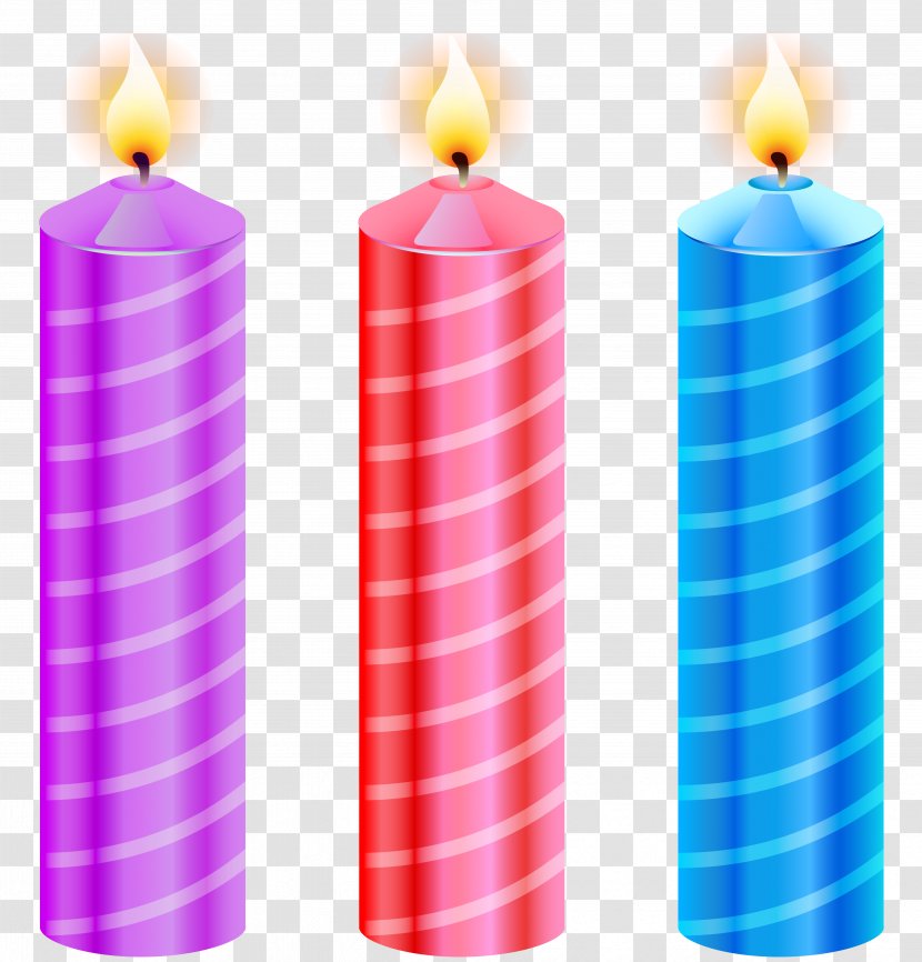 Birthday Cake Candle Clip Art - Candles Transparent PNG
