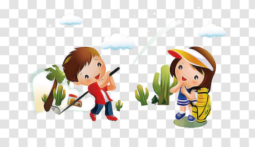 Cartoon Clip Art Male Child Grass - Animated - Happy Transparent PNG