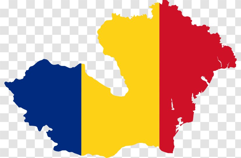 Flag Of Romania Map Europe - Silhouette Transparent PNG