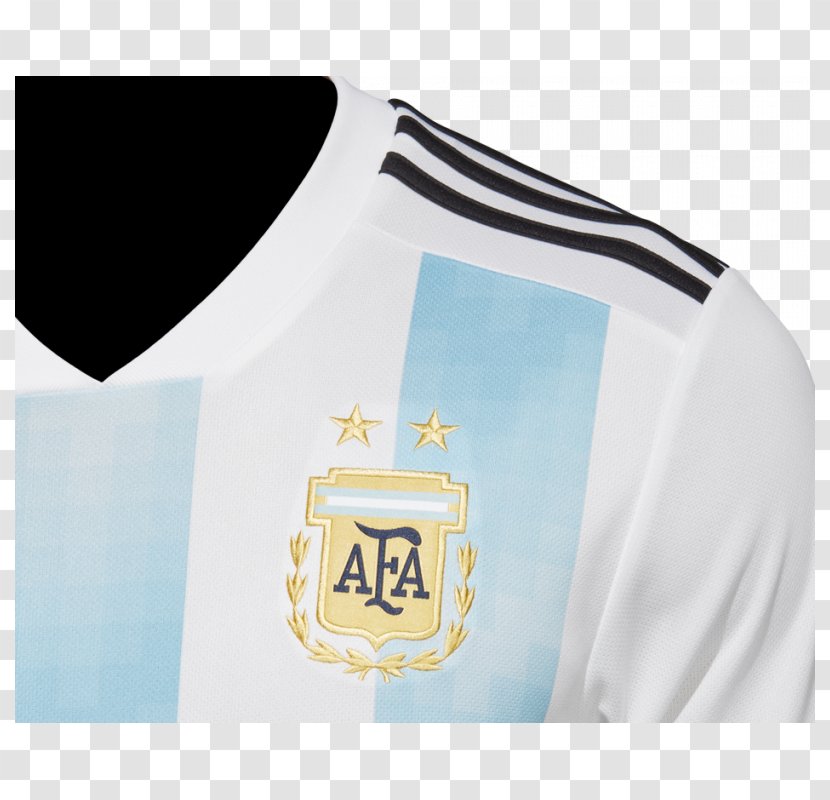 2018 World Cup Argentina National Football Team Adidas Jersey - T Shirt Transparent PNG