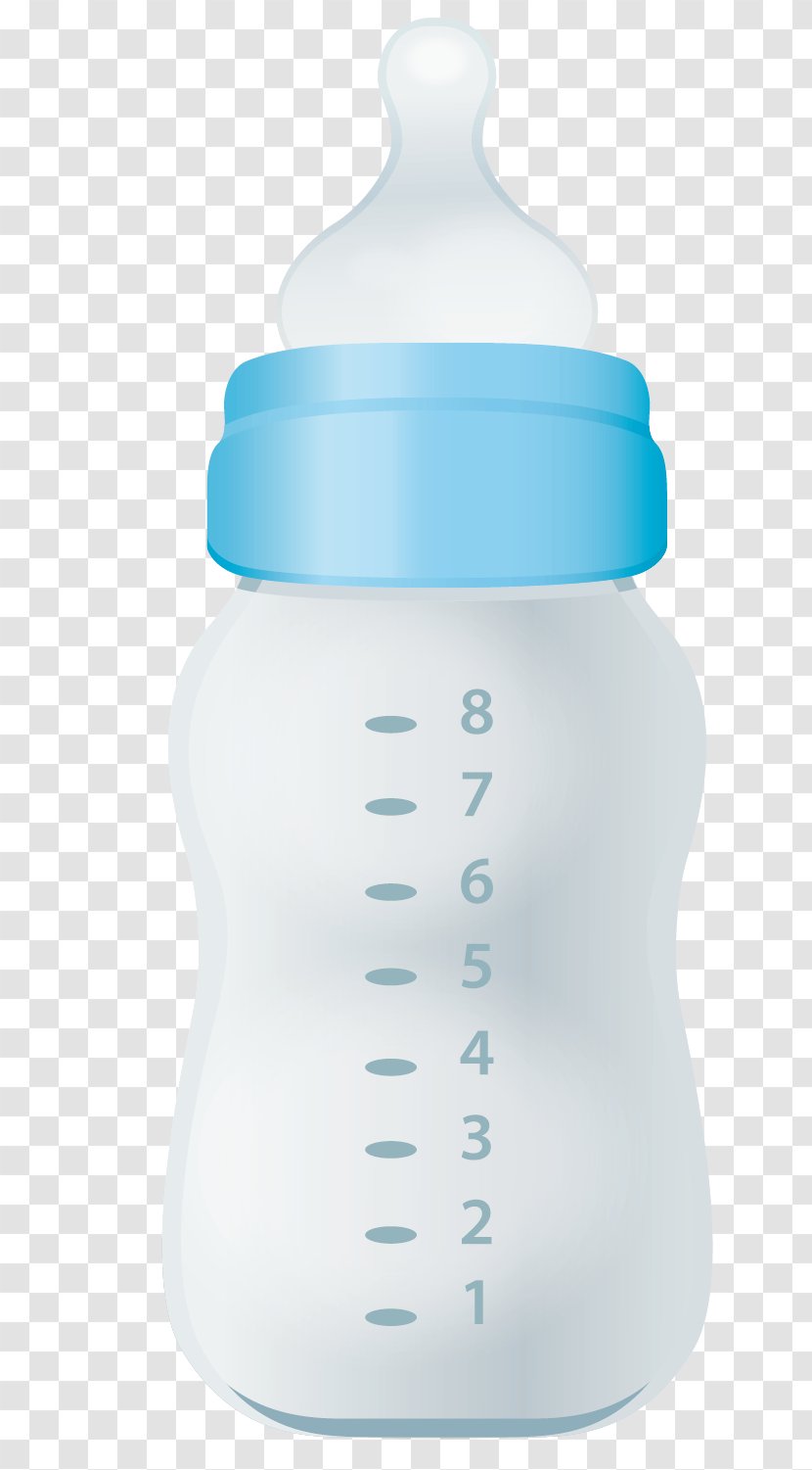 Baby Bottles Milk Plastic Bottle - Heart - Vector Material Transparent PNG