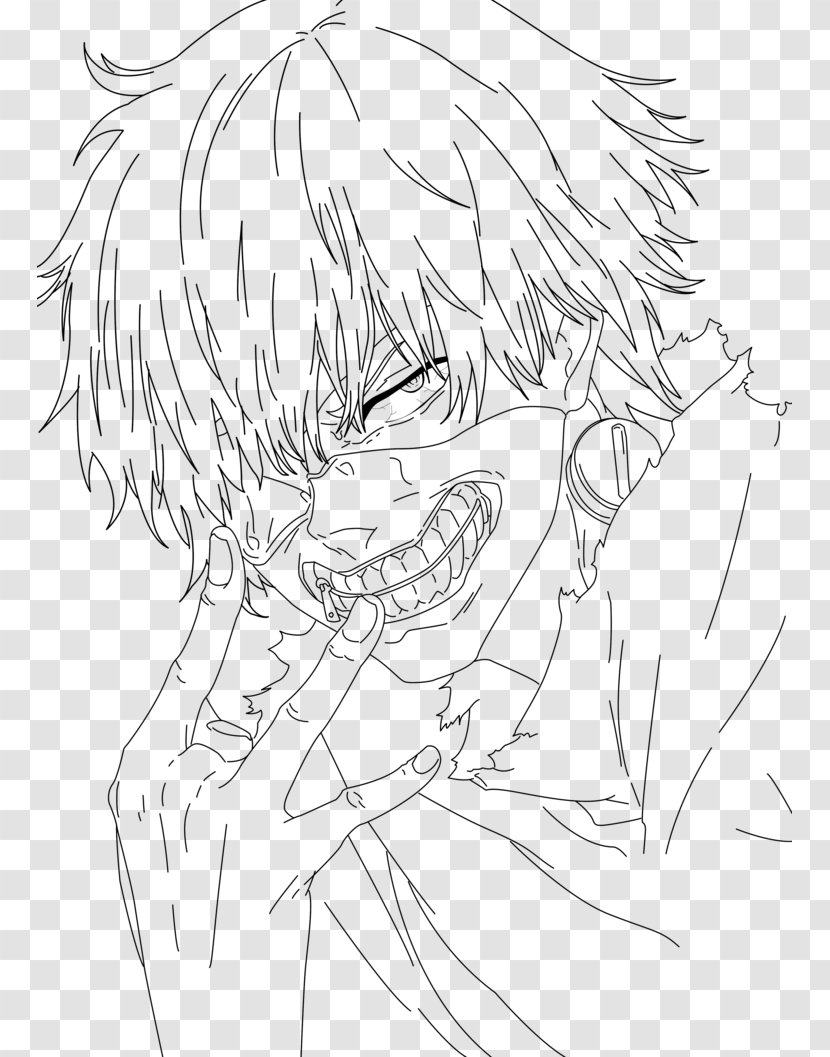 How to draw Kaneki Ken from Tokyo Ghoul step by step