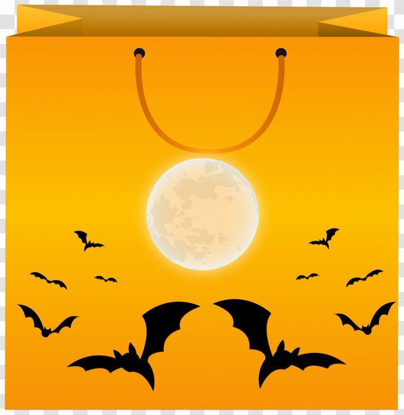 Clip Art - Pumpkin - Halloween Bag Image Transparent PNG