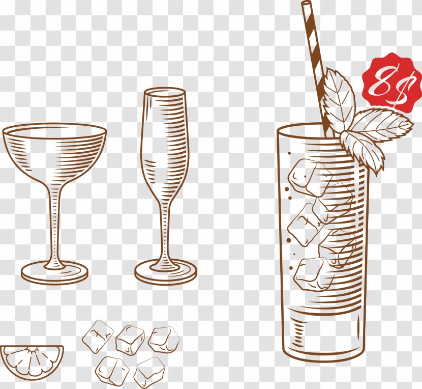 Ice Cream Cocktail Lemon Cube - Cocktails. Transparent PNG