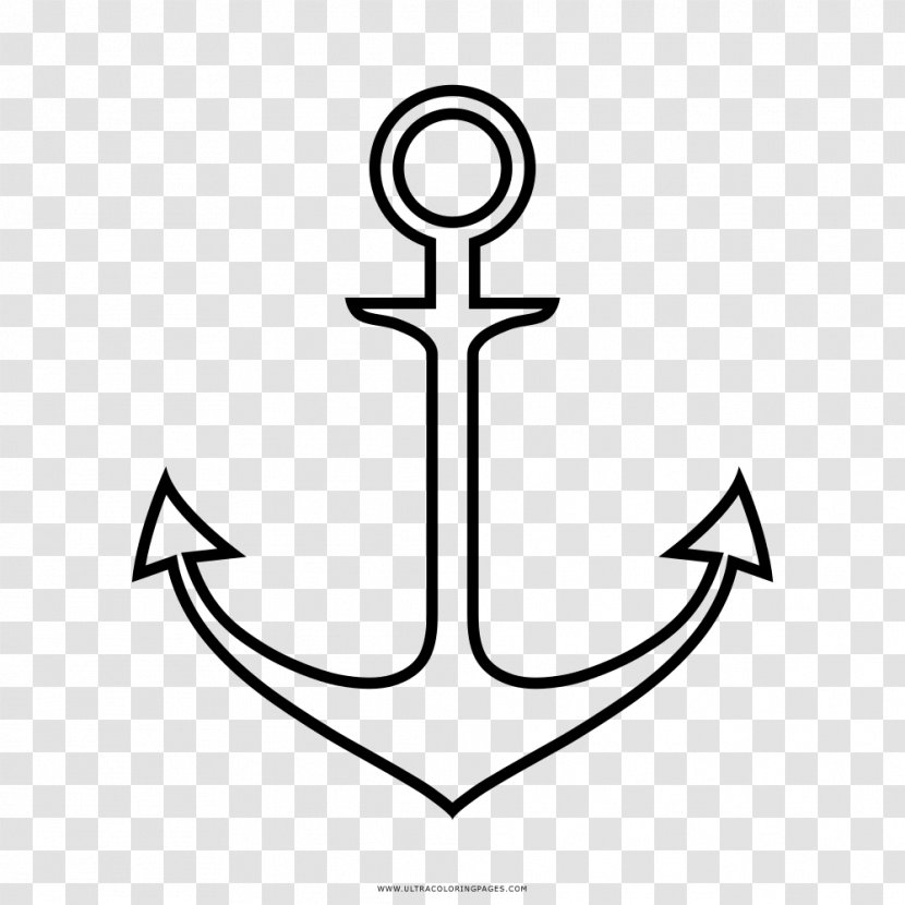 Anchor Drawing Coloring Book Paper Transparent PNG