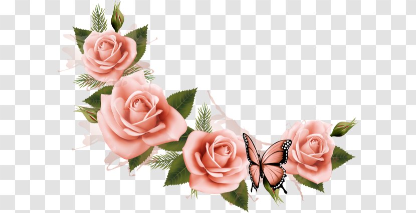 Garden Roses - Pink - Design Transparent PNG