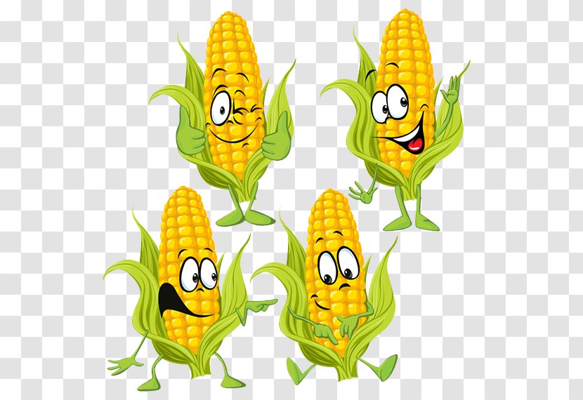 Maize Royalty-free Cartoon Sweet Corn - Stock Photography - Expression Bag Transparent PNG