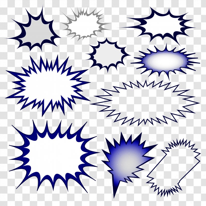 Explosion Comics Cartoon Drawing - Comic Exploded Cloud Material Transparent PNG