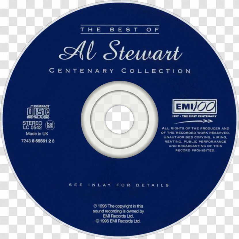Centenary Collection: The Best Of Al Stewart Compact Disc Brand - Label - On Border Transparent PNG