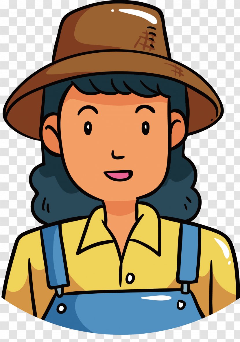 Straw Hat Clip Art - A Worker Transparent PNG