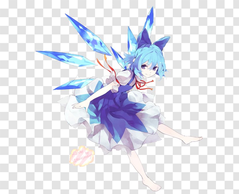 Touhou Project Cirno Pixiv Character - Cartoon - Magic Circle Transparent PNG