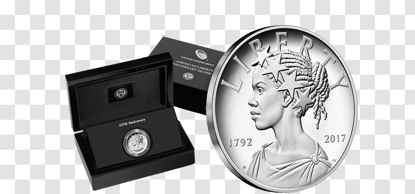 Silver Medal Coin - Walking Liberty Half Dollar - Uncirculated Transparent PNG
