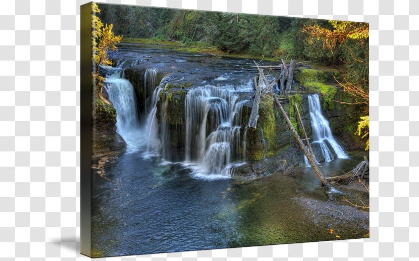 Waterfall Mount St. Helens Lewis River Stream - Landscape - Louis Vincent Aronson Transparent PNG