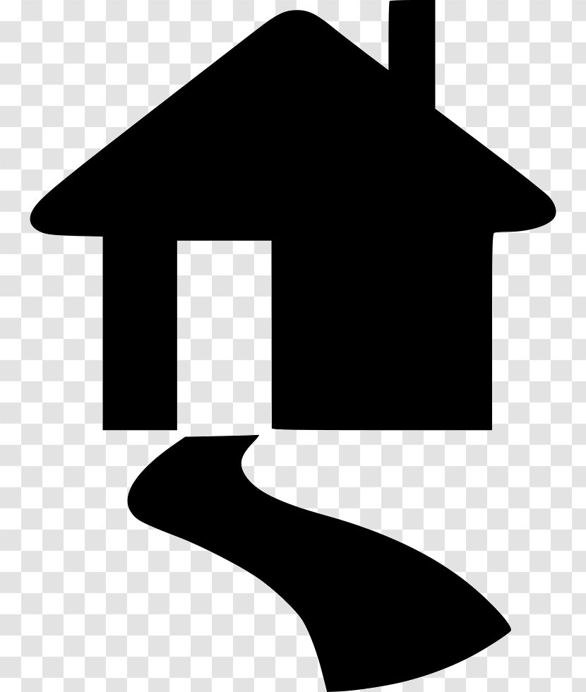Clip Art House JPEG Angle Design - Black And White - Large Number Icon Transparent PNG
