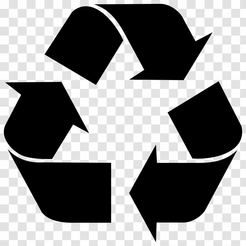 Recycling Symbol Clip Art - Black Transparent PNG