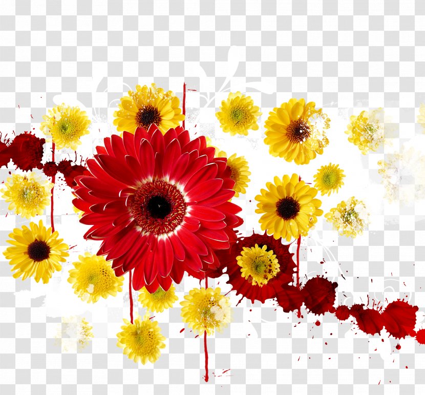 Graphic Design Image Illustration Photography - Floristry - Chrysanthemum Decoration Transparent PNG