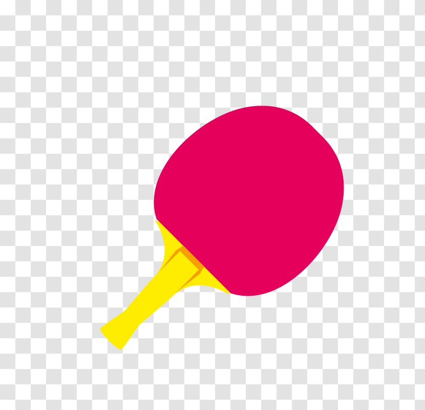 Table Tennis Racket Sport Cartoon - Ping Pong Paddle Transparent PNG