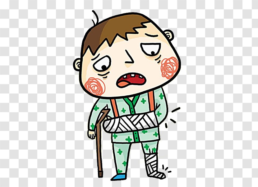 Cartoon Drawing Wound Illustration - Wounded Child Transparent PNG