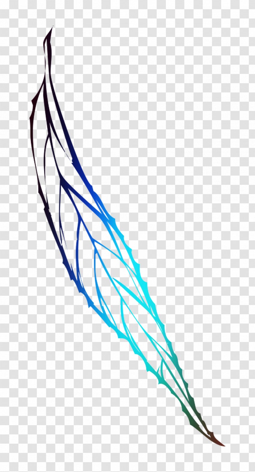 Line Point Clip Art Feather - Quill Transparent PNG