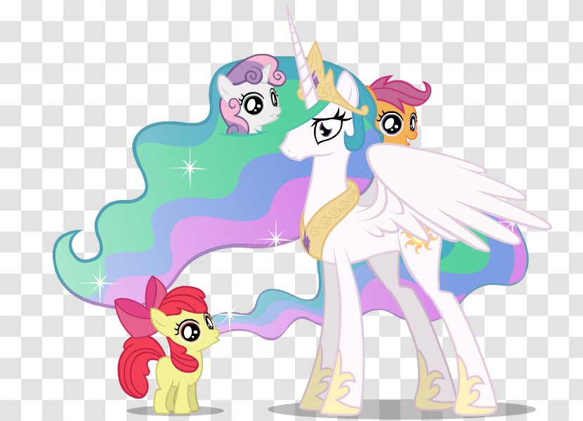 Pony Princess Celestia Pinkie Pie Rarity Cutie Mark Crusaders - Watercolor - Ve Transparent PNG