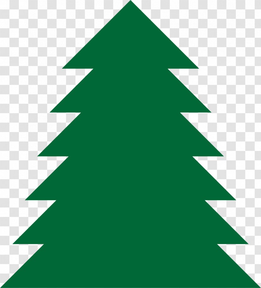 Pine Tree Fir Clip Art - Green - Vector Transparent PNG