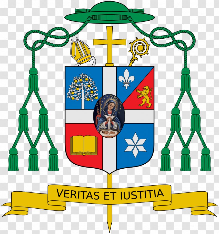 Coat Of Arms Crest Bishop Escutcheon Irish Heraldry - Artwork - Area Transparent PNG