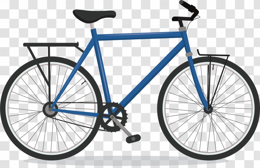 Road Bicycle Schwinn Company 41xx Steel Derailleur Gears - Rim - Blue Cross Bike Transparent PNG