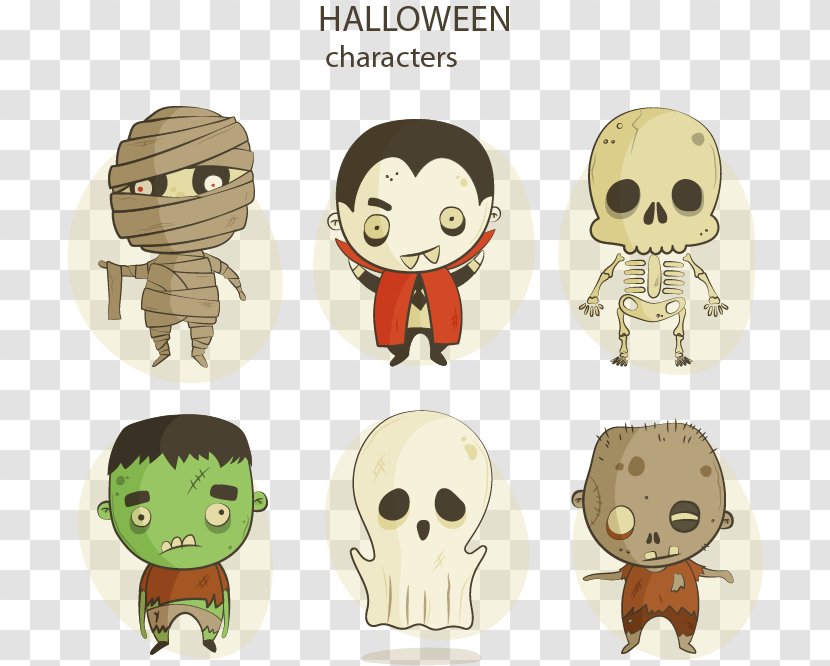 Character Illustration - Horror Characters Vector Transparent PNG