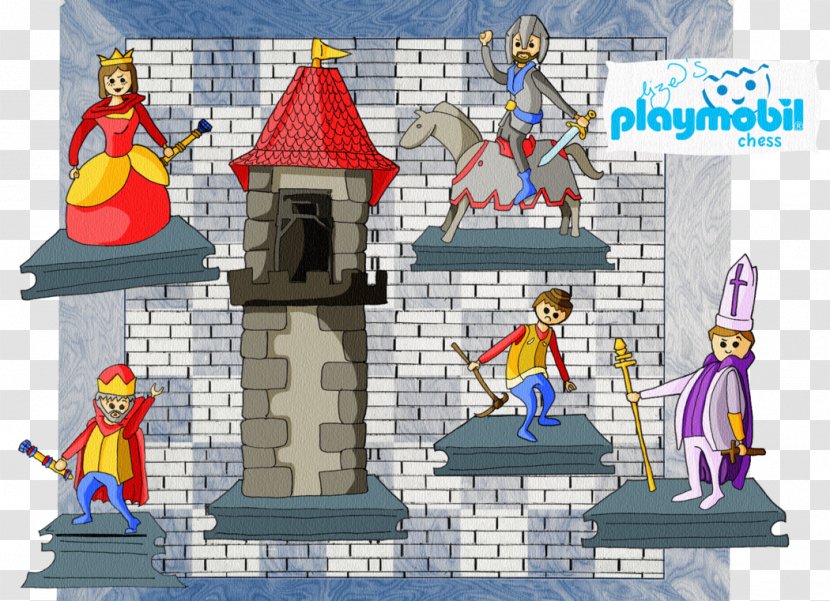 LEGO Place Of Worship Cartoon Playmobil - Playing Chess Transparent PNG