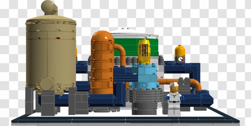 Nuclear Reactor Power Plant LEGO Station - Lightwater Transparent PNG