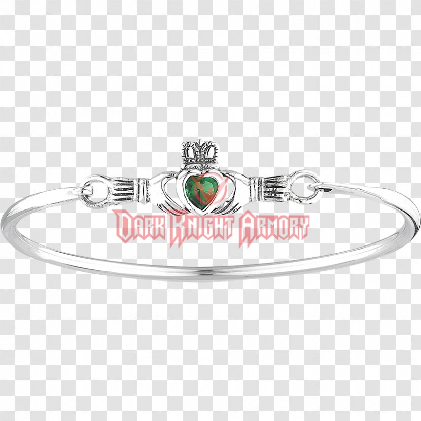 Bracelet Bangle Silver Jewellery Claddagh Ring - Body Jewelry Transparent PNG