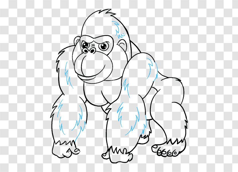 Gorilla King Kong Ape Drawing - Tree Transparent PNG